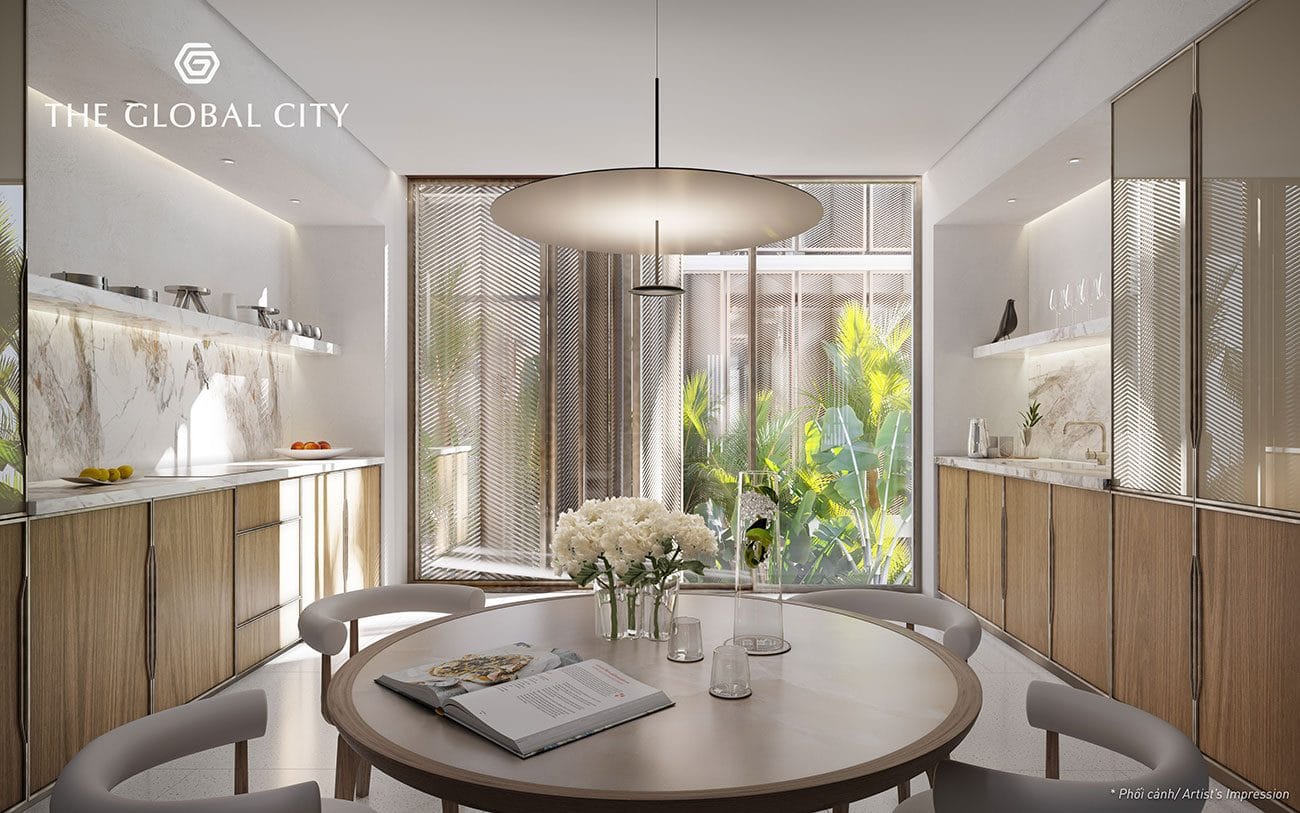 Phối cảnh thiết kế nhà phố Soho thuộc dự án The Global City Quận 2